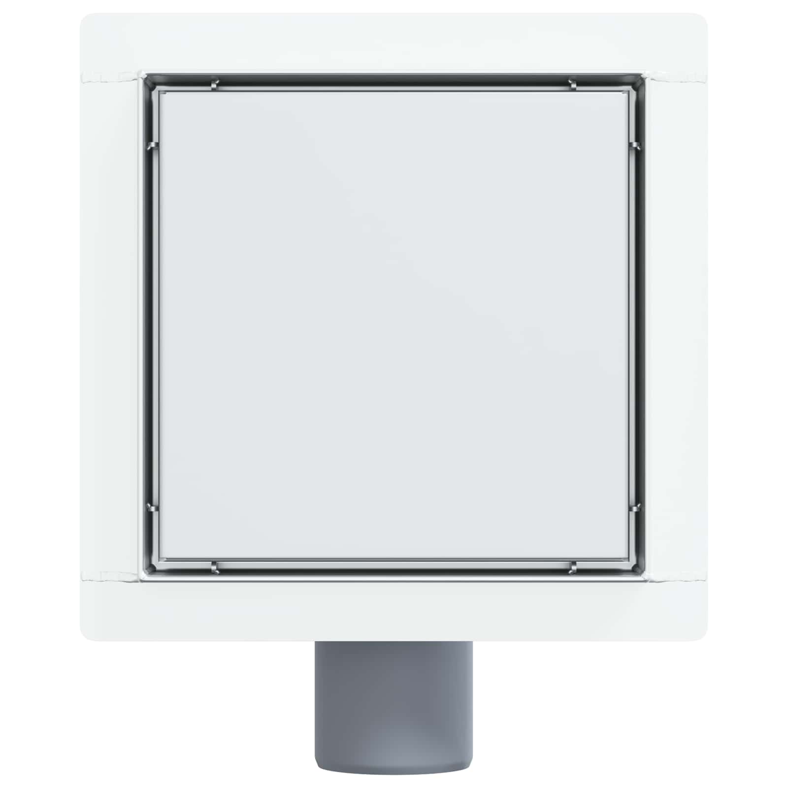 2 in 1 Shower Drain Silver 15 x 15 cm Stainless Steel 304