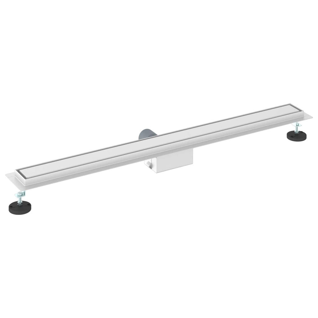 2 in 1 Shower Drain Silver 90 cm Stainless Steel 304