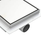 2 in 1 Shower Drain Silver 20 x 20 cm Stainless Steel 304