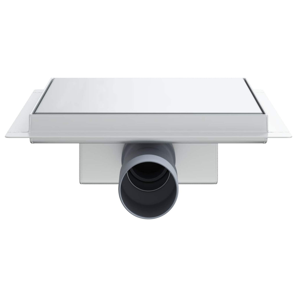 2 in 1 Shower Drain Silver 20 x 20 cm Stainless Steel 304