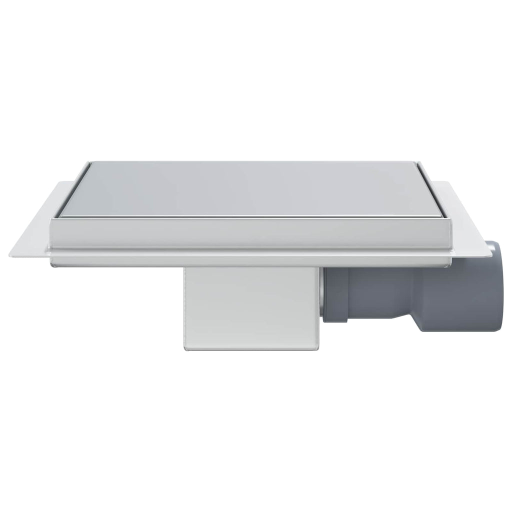 2 in 1 Shower Drain Silver 20 x 20 cm Stainless Steel 304