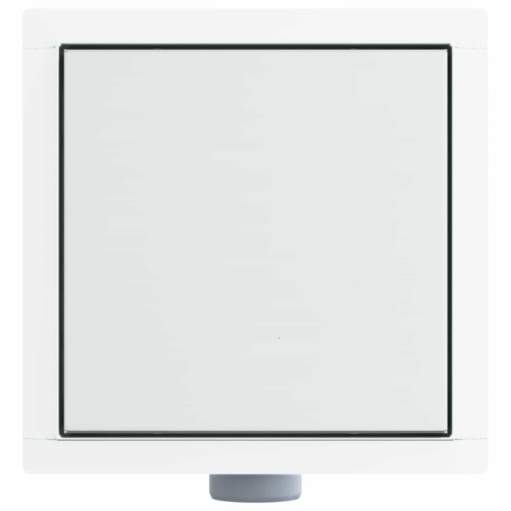 2 in 1 Shower Drain Silver 20 x 20 cm Stainless Steel 304