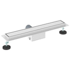 2 in 1 Shower Drain Silver 50 cm Stainless Steel 304