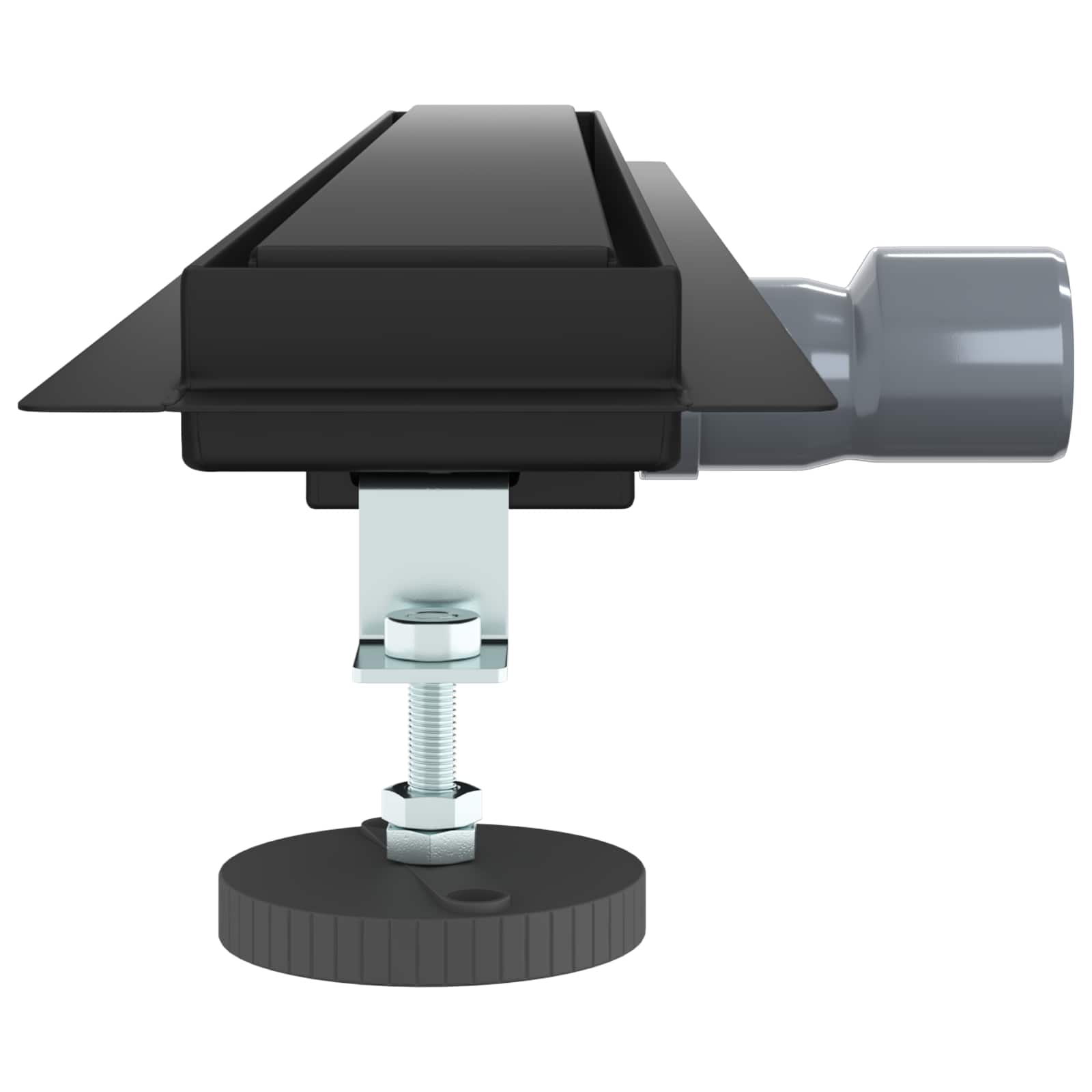 2 in 1 Shower Drain Black 80 cm Stainless Steel 304