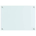 Kitchen Backsplash White 70 x 50 cm Tempered Glass