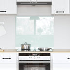 Kitchen Backsplash White 70 x 60 cm Tempered Glass