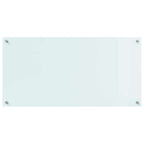 Kitchen Backsplash White 100 x 50 cm Tempered Glass