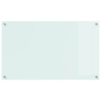 Kitchen Backsplash White 100 x 60 cm Tempered Glass