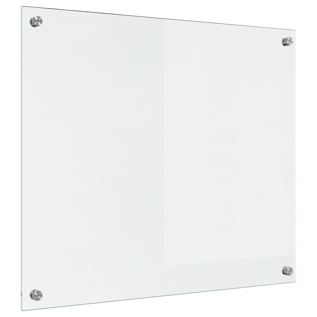 Kitchen Backsplash Transparent 70 x 60 cm Tempered Glass