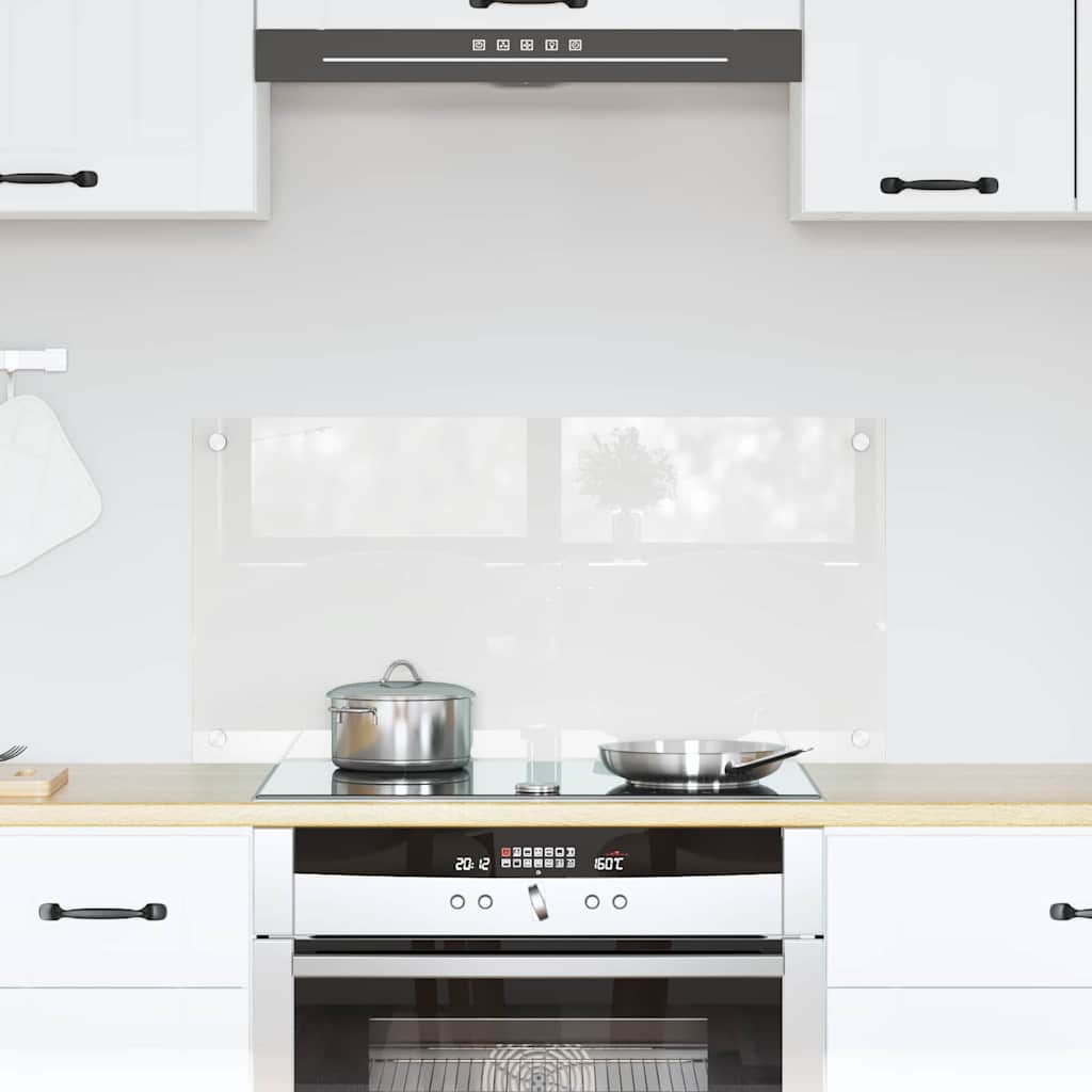 Kitchen Backsplash Transparent 80 x 40 cm Tempered Glass