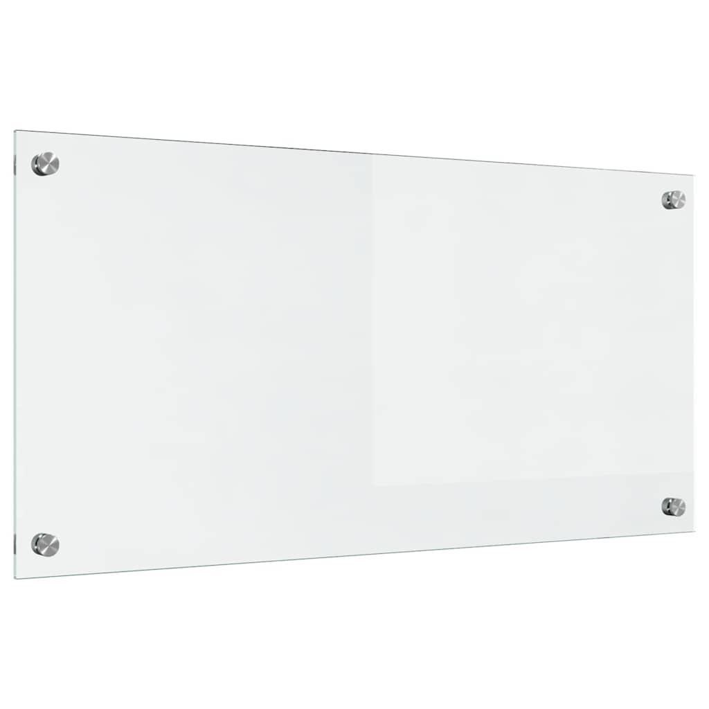 Kitchen Backsplash Transparent 80 x 40 cm Tempered Glass