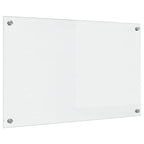 Kitchen Backsplash Transparent 80 x 50 cm Tempered Glass