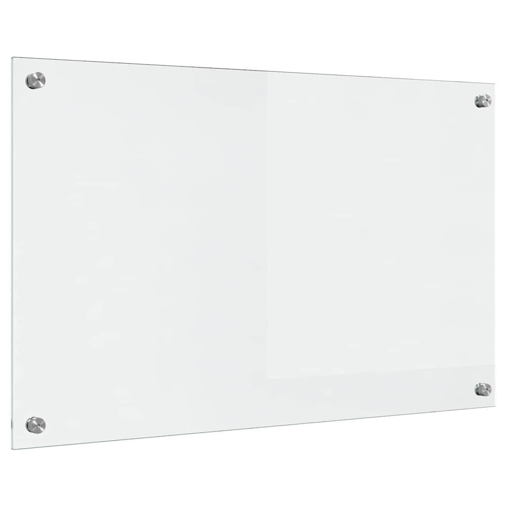 Kitchen Backsplash Transparent 80 x 50 cm Tempered Glass