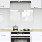 Kitchen Backsplash Transparent 80 x 60 cm Tempered Glass