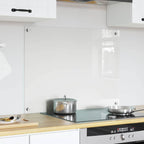 Kitchen Backsplash Transparent 80 x 60 cm Tempered Glass