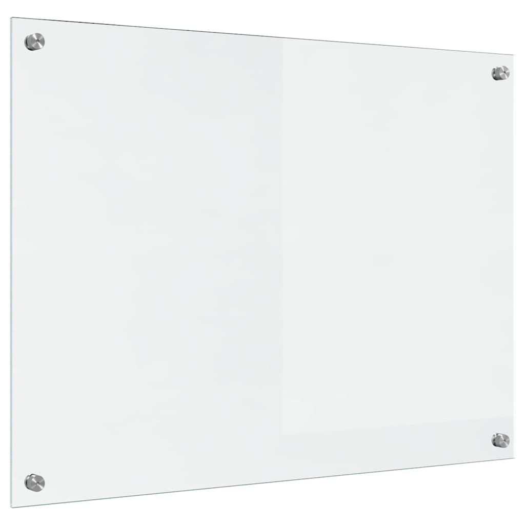 Kitchen Backsplash Transparent 80 x 60 cm Tempered Glass