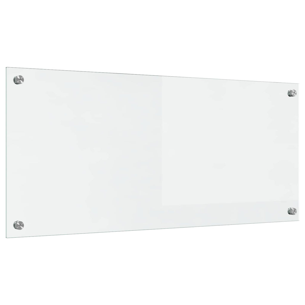 Kitchen Backsplash Transparent 90 x 40 cm Tempered Glass