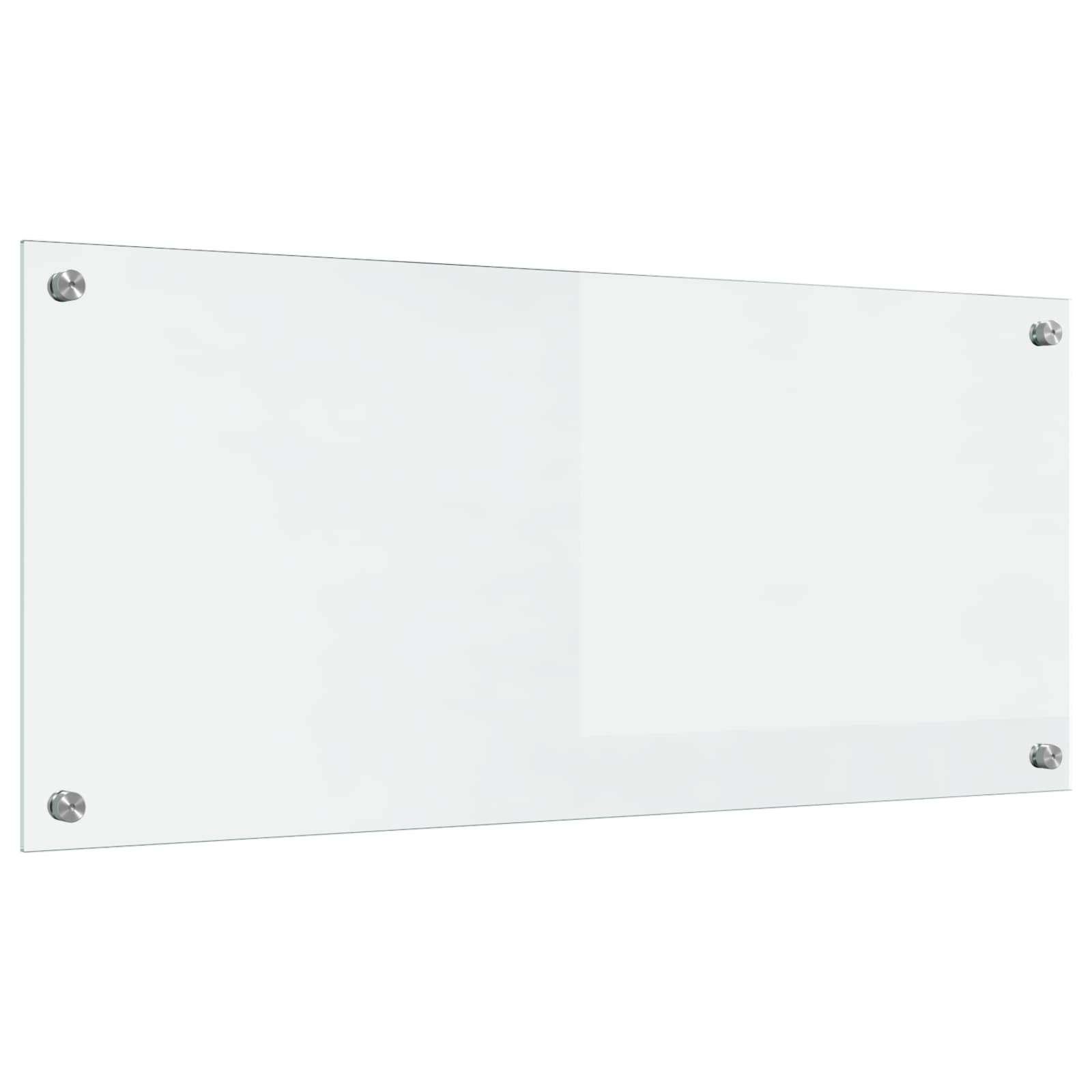 Kitchen Backsplash Transparent 90 x 40 cm Tempered Glass