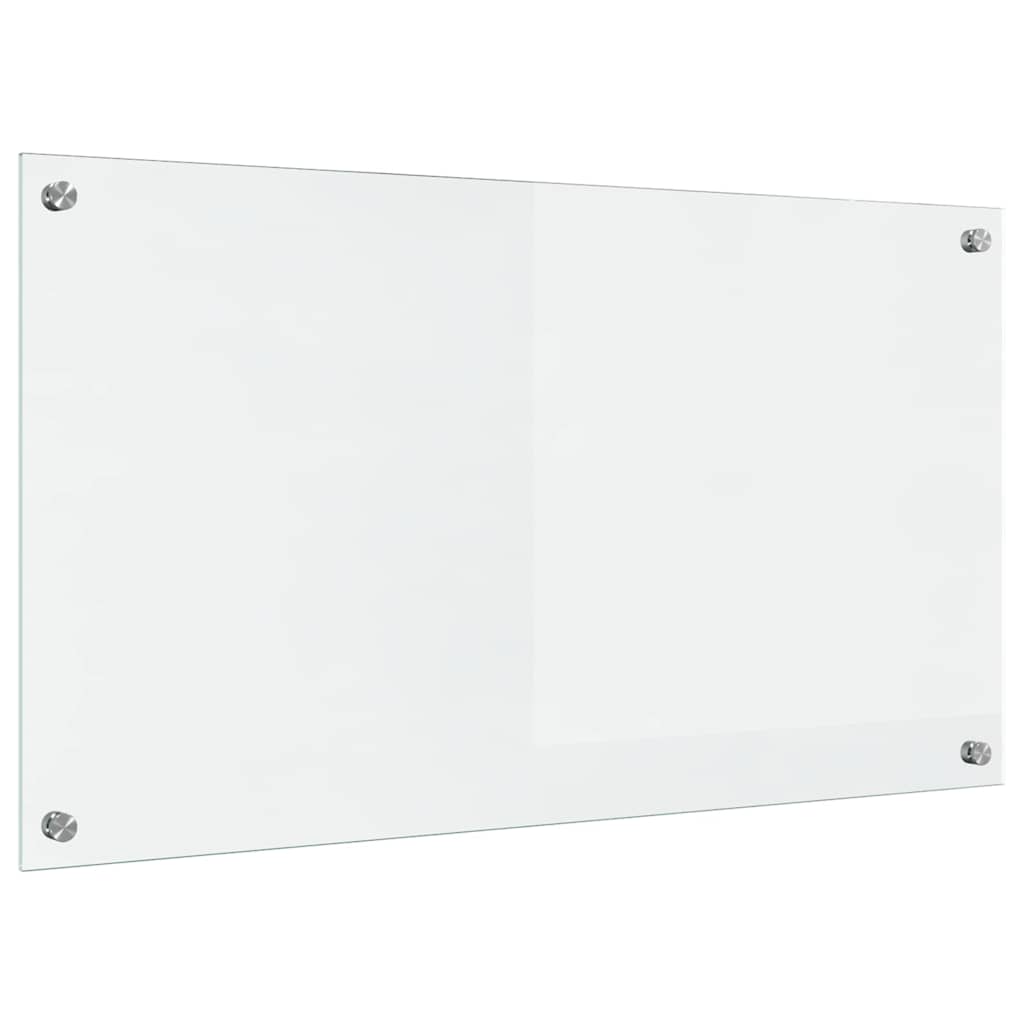 Kitchen Backsplash Transparent 90 x 50 cm Tempered Glass