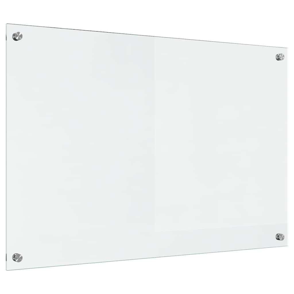 Kitchen Backsplash Transparent 90 x 60 cm Tempered Glass