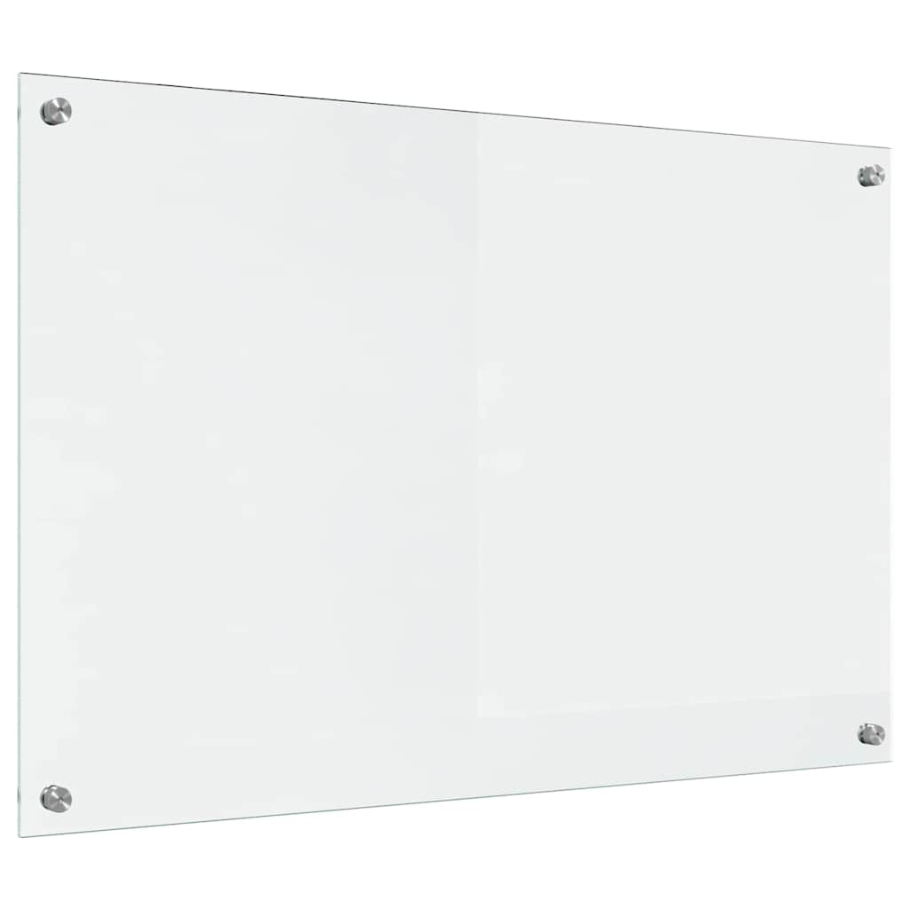 Kitchen Backsplash Transparent 90 x 60 cm Tempered Glass