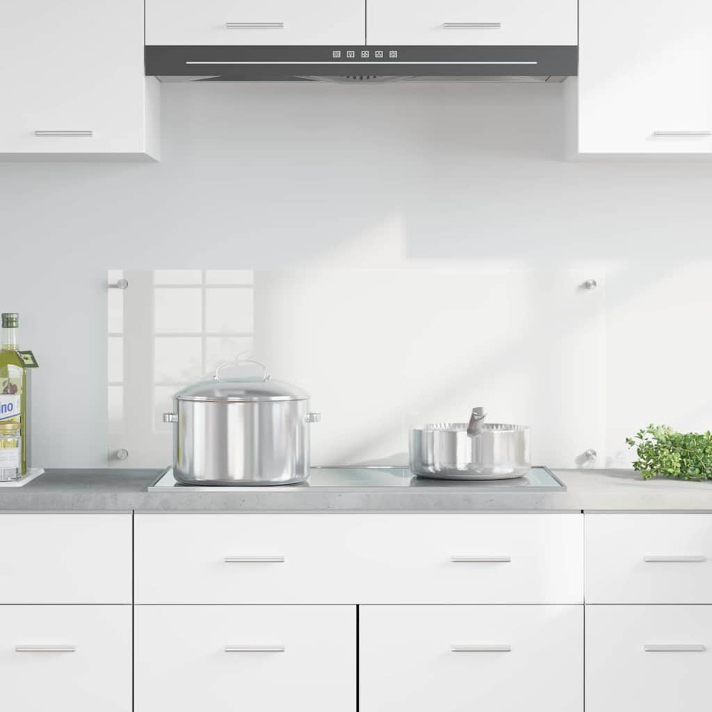 Kitchen Backsplash Transparent 100 x 40 cm Tempered Glass