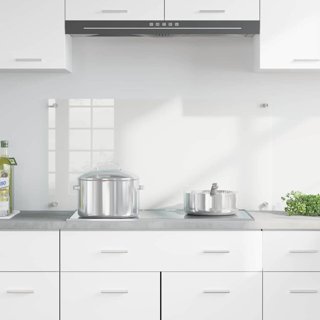 Kitchen Backsplash Transparent 100 x 50 cm Tempered Glass