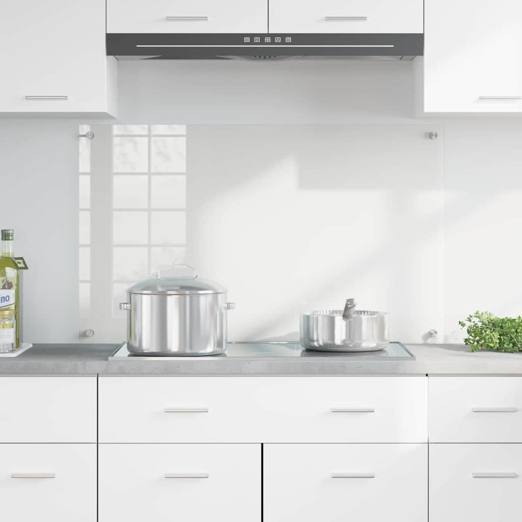 Kitchen Backsplash Transparent 100 x 60 cm Tempered Glass