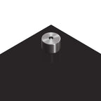 Kitchen Backsplash Black 80 x 60 cm Tempered Glass