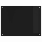 Kitchen Backsplash Black 80 x 60 cm Tempered Glass