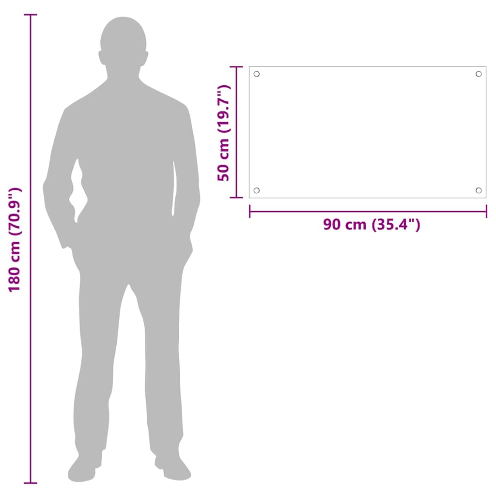 Kitchen Backsplash Black 90 x 50 cm Tempered Glass