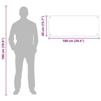 Kitchen Backsplash Black 100 x 40 cm Tempered Glass