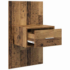 Bedside Cabinet 2 pcs Old Wood 50 x 32.5 x 80cm Engineered Wood