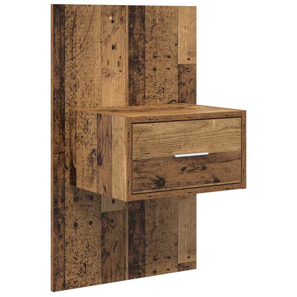 Bedside Cabinet 2 pcs Old Wood 50 x 32.5 x 80cm Engineered Wood