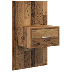 Bedside Cabinet 2 pcs Old Wood 50 x 32.5 x 80cm Engineered Wood