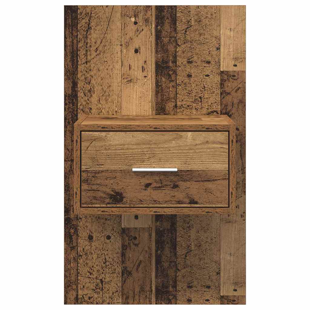 Bedside Cabinet 2 pcs Old Wood 50 x 32.5 x 80cm Engineered Wood