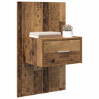 Bedside Cabinet 2 pcs Old Wood 50 x 32.5 x 80cm Engineered Wood