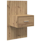 Bedside Cabinet with Drawer 2 pcs Artisan Oak 50 x 32.5 x 80cm