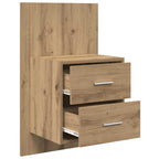 Wall-mounted Bedside Cabinet with Drawer 2 pcs Artisan Oak