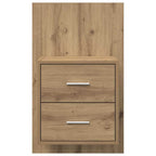 Wall-mounted Bedside Cabinet with Drawer 2 pcs Artisan Oak
