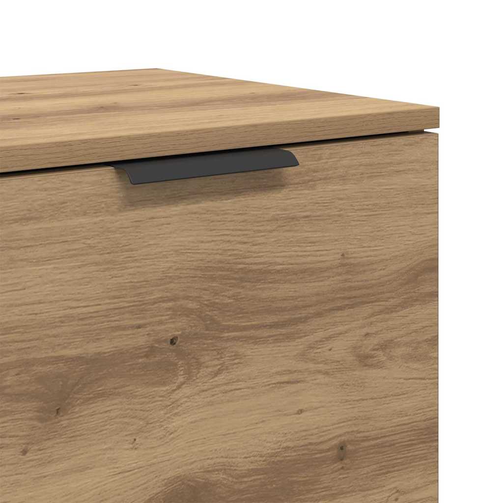 Bed Cabinet 2 pcs Artisan Oak 40 x 39 x 40cm Engineered Wood