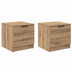 Bed Cabinet 2 pcs Artisan Oak 40 x 39 x 40cm Engineered Wood