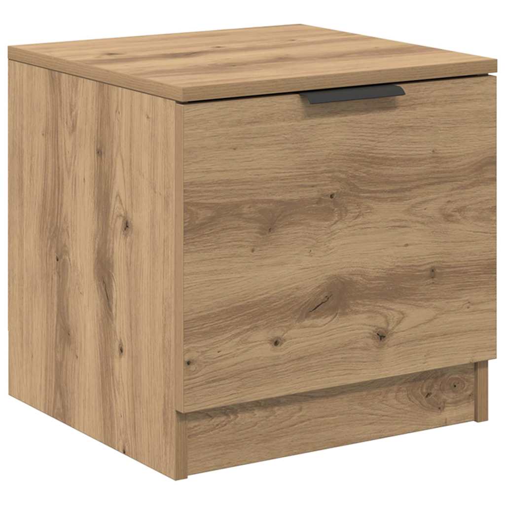 Bed Cabinet 2 pcs Artisan Oak 40 x 39 x 40cm Engineered Wood