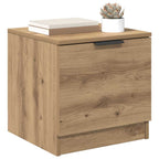 Bed Cabinet 2 pcs Artisan Oak 40 x 39 x 40cm Engineered Wood