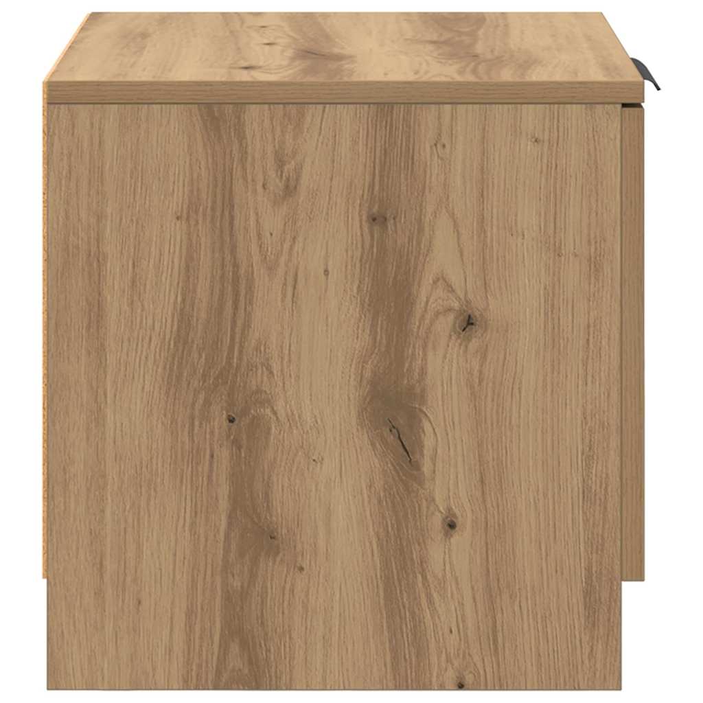 Bed Cabinet 2 pcs Artisan Oak 40 x 39 x 40cm Engineered Wood