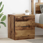 Bedside Cabinet 2 pcs Old Wood 45 x 39 x 50cm Engineered Wood