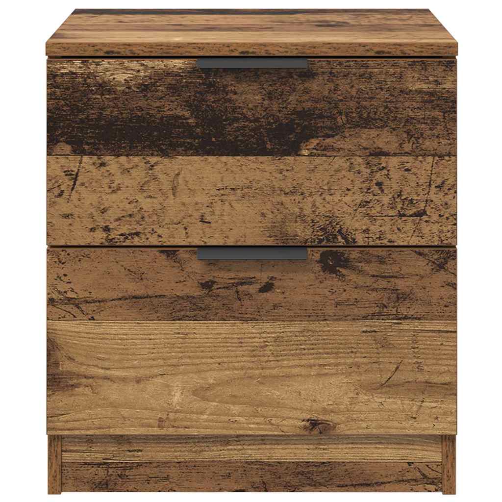 Bedside Cabinet 2 pcs Old Wood 45 x 39 x 50cm Engineered Wood