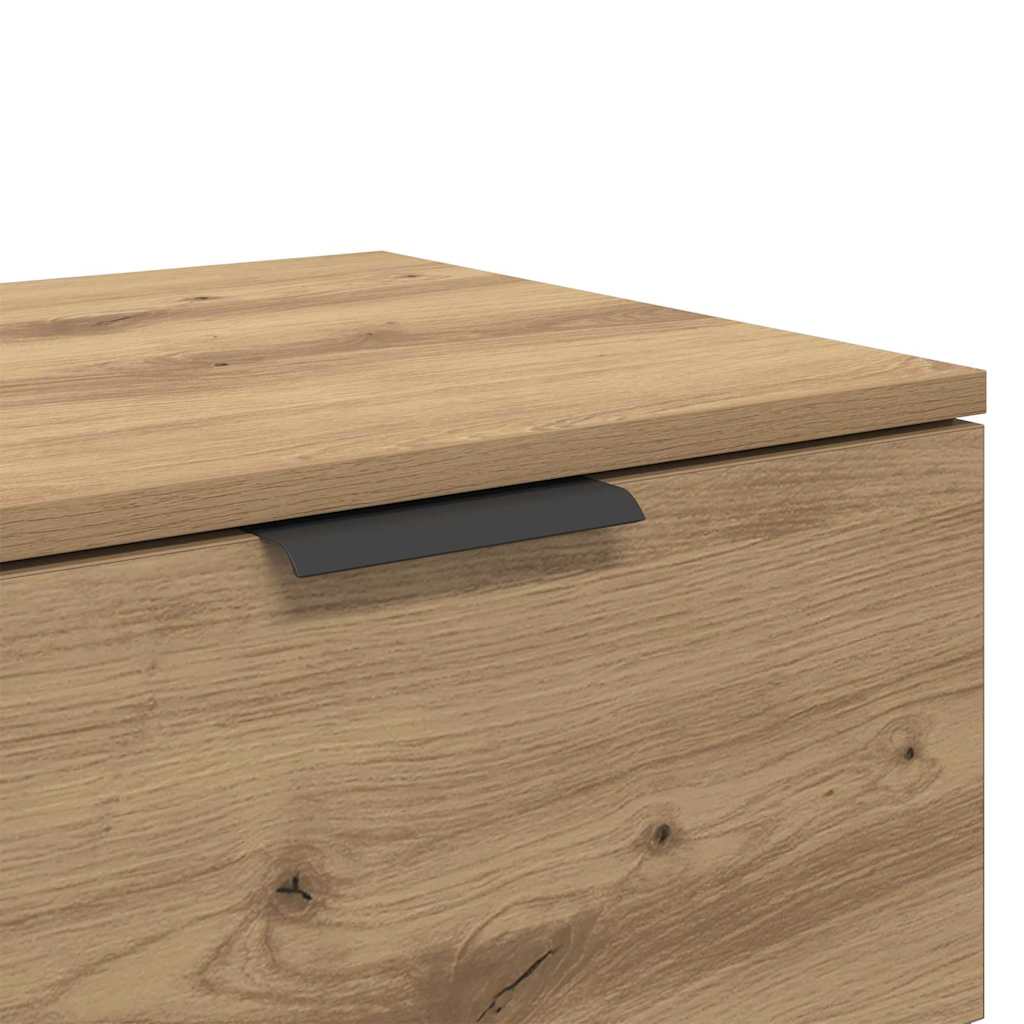 Bedside Cabinet with Drawer 2 pcs Artisan Oak 45 x 39 x 50cm