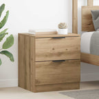 Bedside Cabinet with Drawer 2 pcs Artisan Oak 45 x 39 x 50cm
