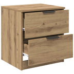 Bedside Cabinet with Drawer 2 pcs Artisan Oak 45 x 39 x 50cm